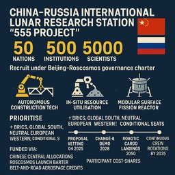 China/Russia lunar base: 50 nations, 5000 scientists